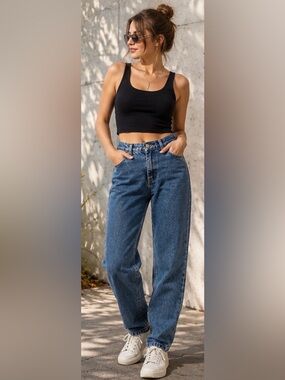 Vintage Rocky Mountain Bareback Jeans 32/13 High Rise Western 34” Inseam